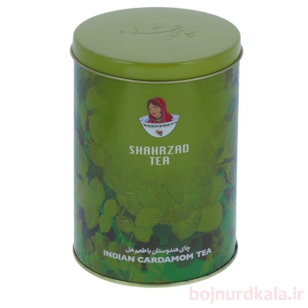 چای شهرزاد هندوستان با طعم هل قوطی فلزی
