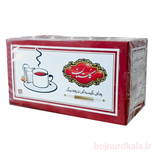 چای کيسه‌ ای قرمز گلستان 25 عددی